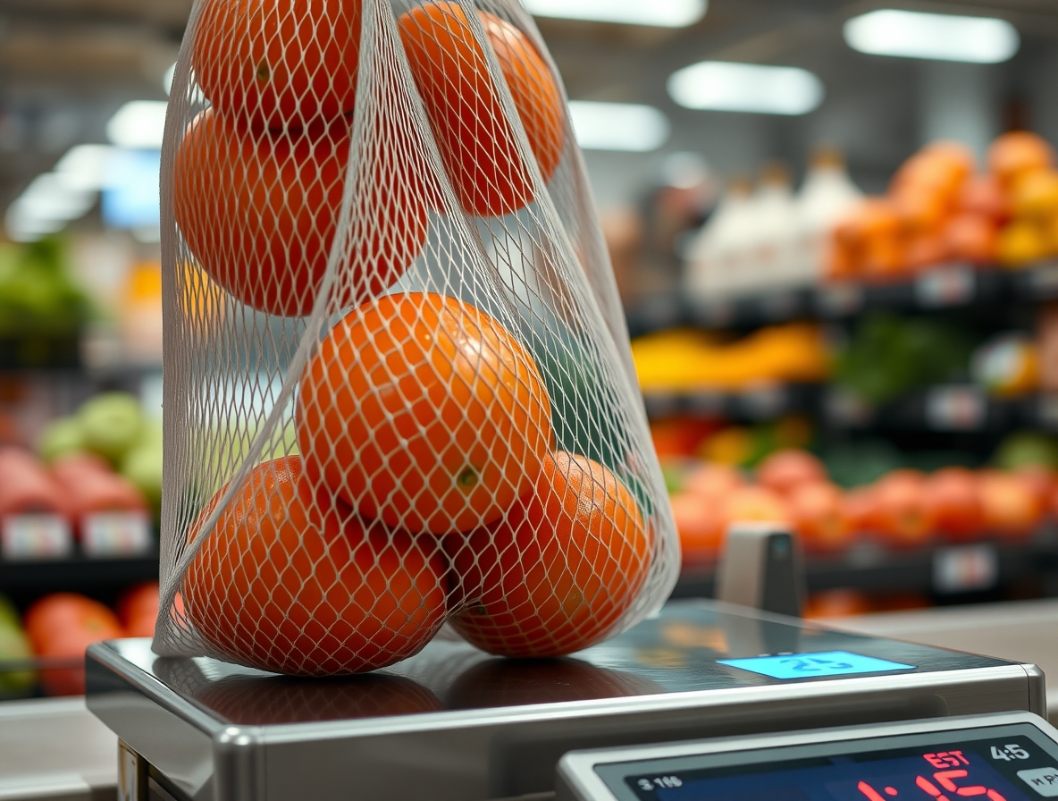 Торговые весы в действии